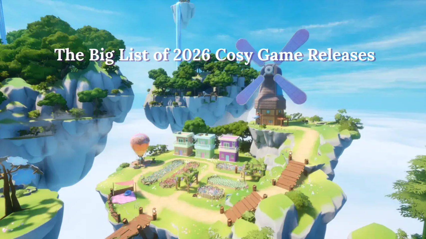The Big List of 2026 Cosy Game Releases